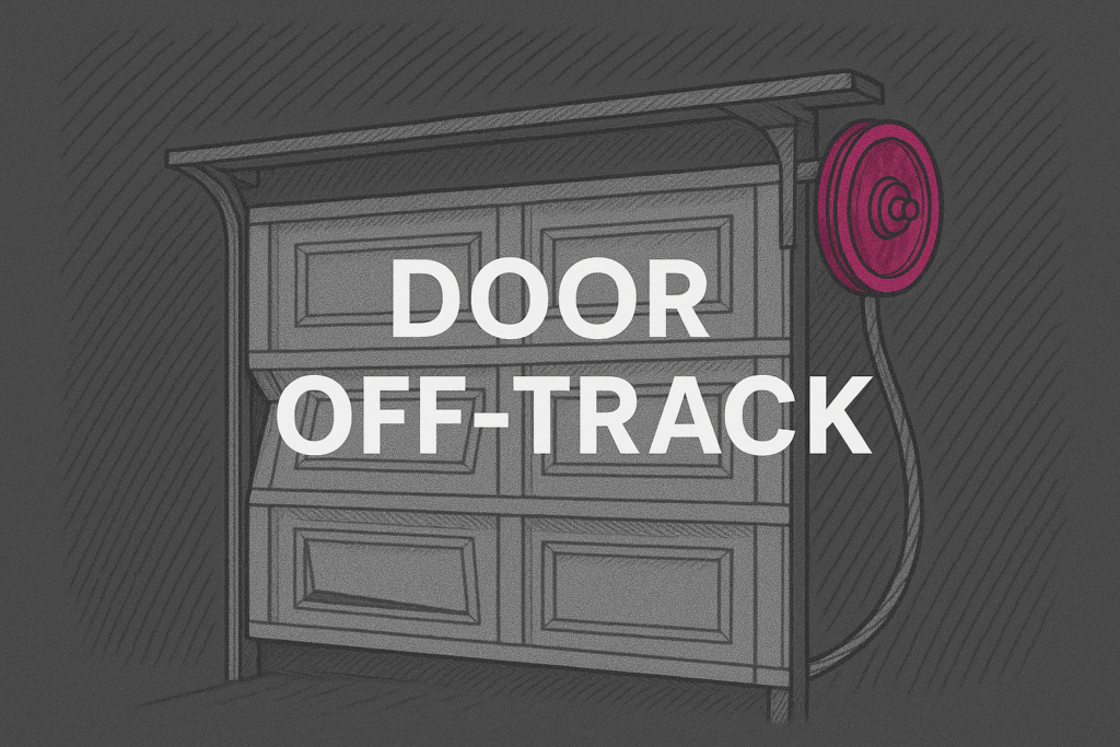 Garage Door off-track Repair in our garage door services