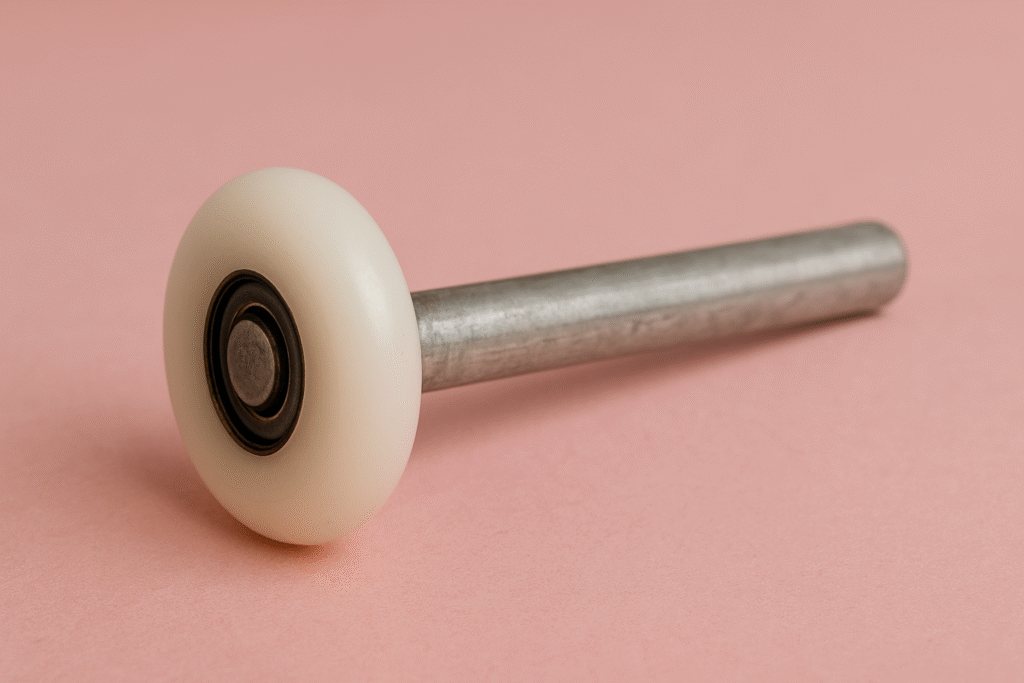 Garage door roller with bearings
