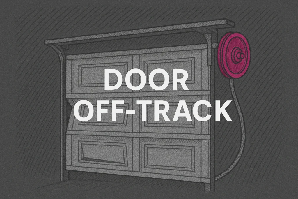 Garage Door off-track Repair in our garage door services