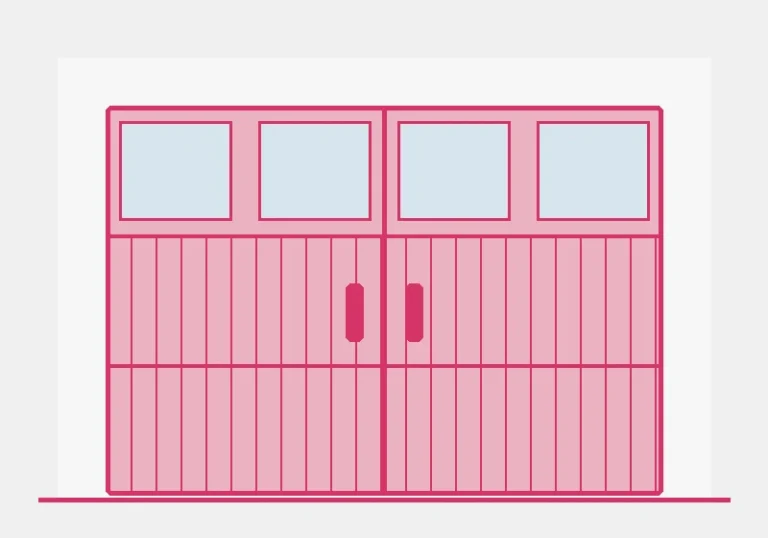 Illustration of an Amarr Classica garage door style