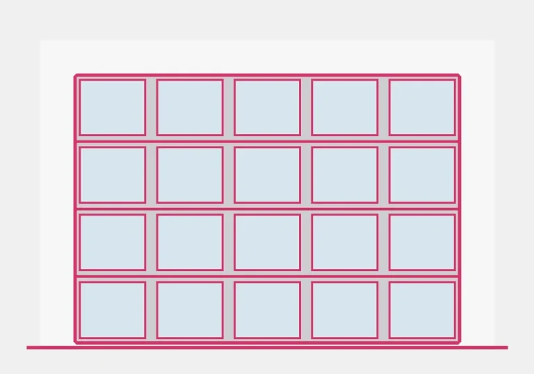 Illustration of an Amarr Vista garage door style