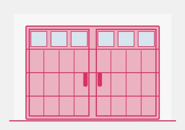 Illustration of a Hörmann Clima Elite 5800 garage door