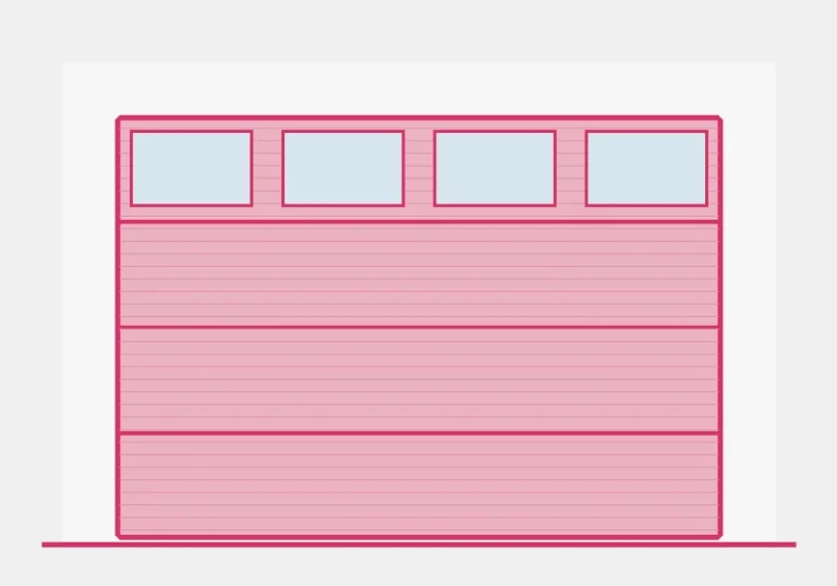 Illustration of a Hörmann Clima Tech 4400 garage door
