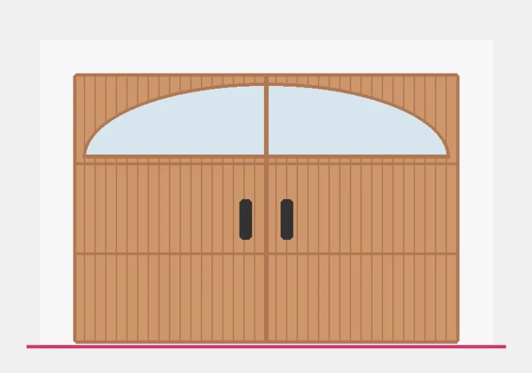 Illustration of a Hörmann Heritage Classic C Series garage door