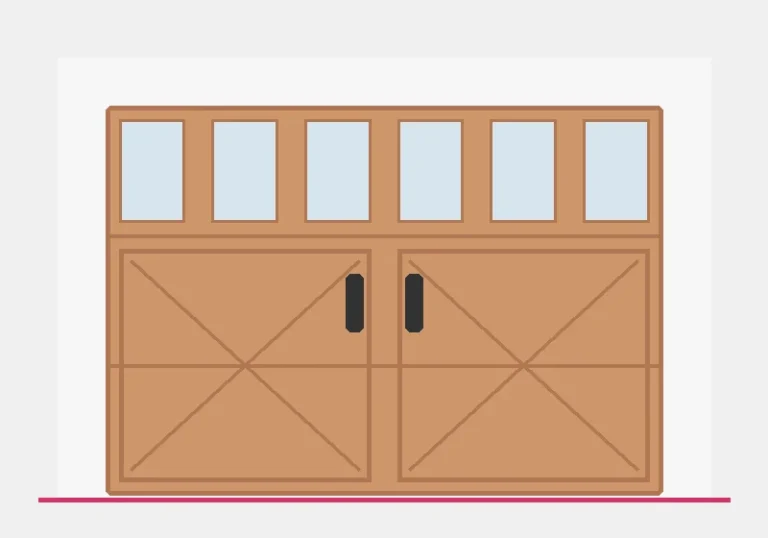 Illustration of a Hörmann Heritage Classic E Series garage door